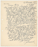 Brief von Sigmund Freud an Hubertus Prinz zu Löwenstein
