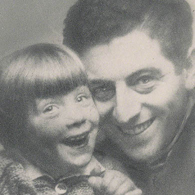 Adolf Moritz Steinschneider with daughter Marie-Louise