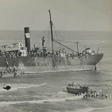 Photograph: Landing of the Parita 
