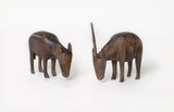 Wooden figures: two antelopes of Stefanie Zweig
