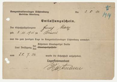 Release document for Henry Marx  