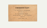 Clementine Bern's business card (later Zernik)