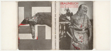 Cover of "Braunbuch über Reichstagsbrand und Hitlerterror", artwork by John Heartfield
