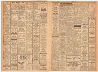 Search ads from the Aufbau newspaper