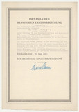 Letter of appointment of Fritz Neumark