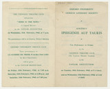 Programme of the Viennese Theatre Club